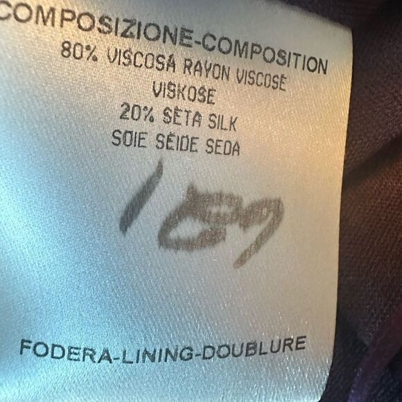 GUCCI purple midi dress with pleats- size 44 - Picture 5 of 16